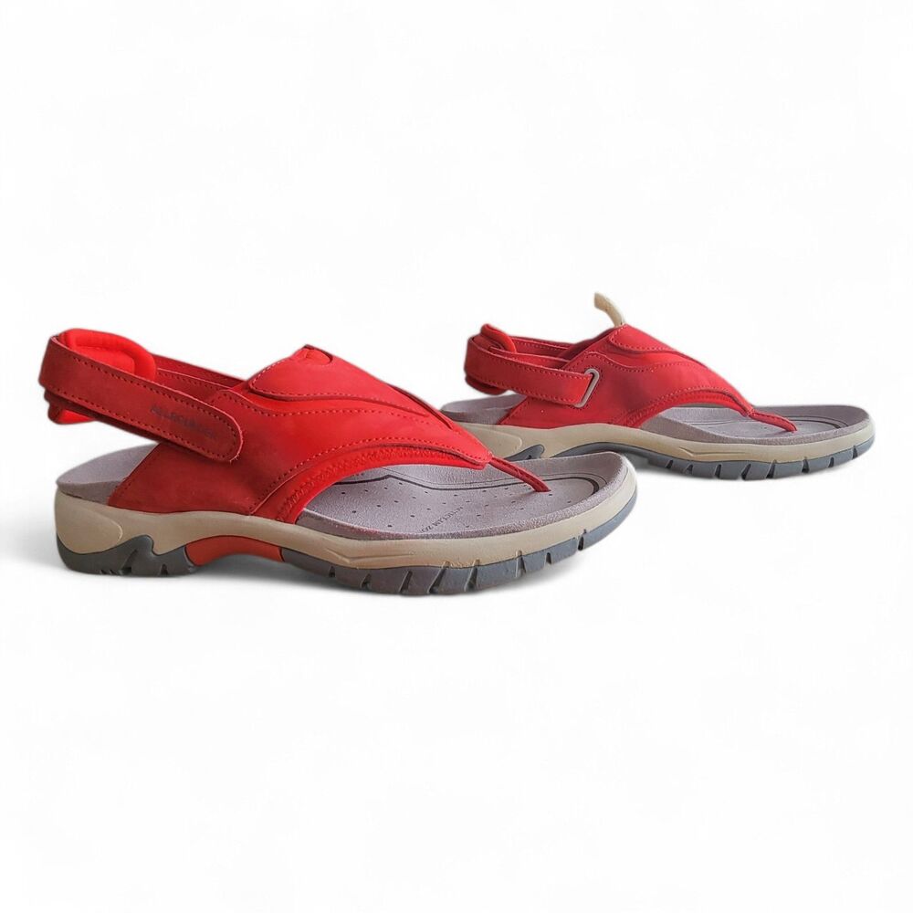 Mephisto Allrounder Sandals Women's 10 Red Leather Adjustable Strap Comfort Shoe - Picture 6 of 8
